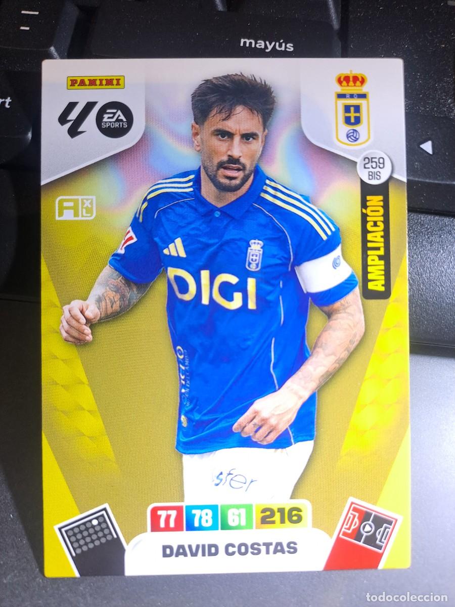 Coleccionismo Cromos antiguos: ADRENALYN XL DAVID COSTAS 259 BIS AMPLIACION OVIEDO CROMO LIGA 2025 2026 25 26 PANINI