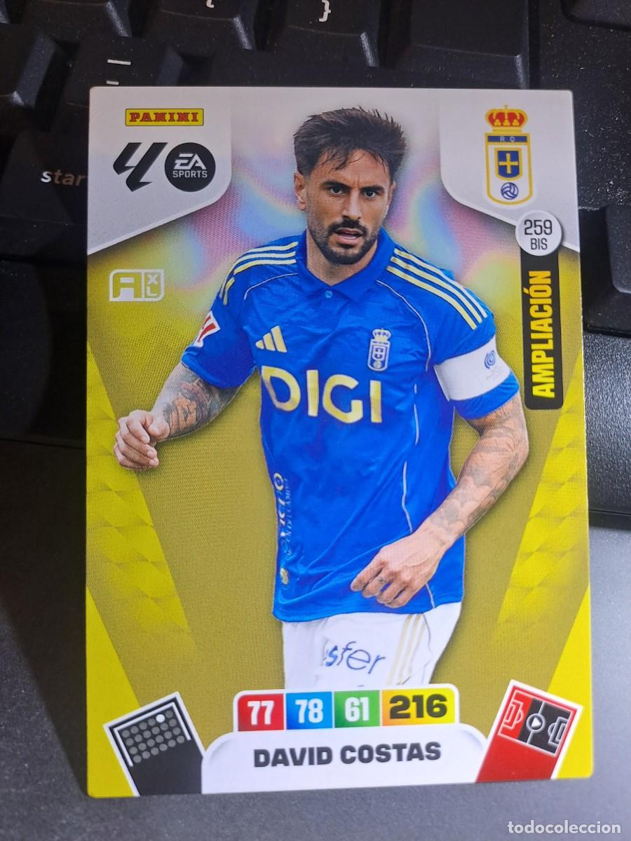 Coleccionismo Cromos antiguos: ADRENALYN XL DAVID COSTAS 259 BIS AMPLIACION OVIEDO CROMO LIGA 2025 2026 25 26 PANINI