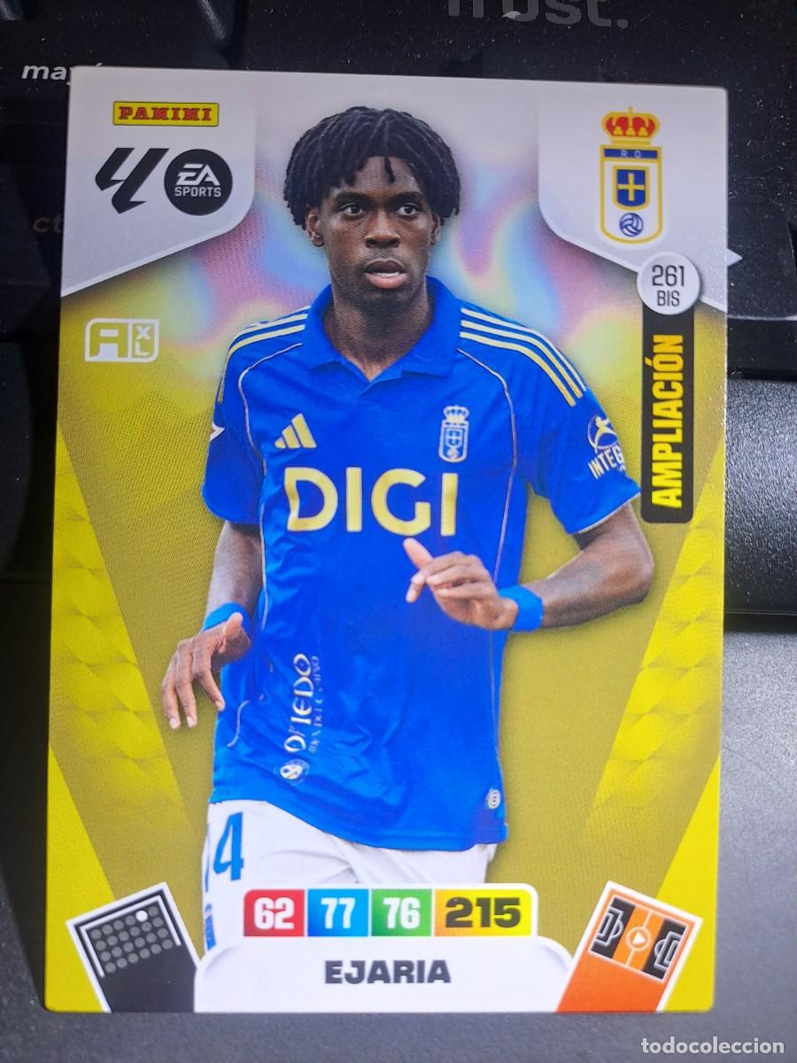 Coleccionismo Cromos antiguos: ADRENALYN XL EJARIA 261 BIS AMPLIACION OVIEDO CROMO LIGA 2025 2026 25 26 PANINI