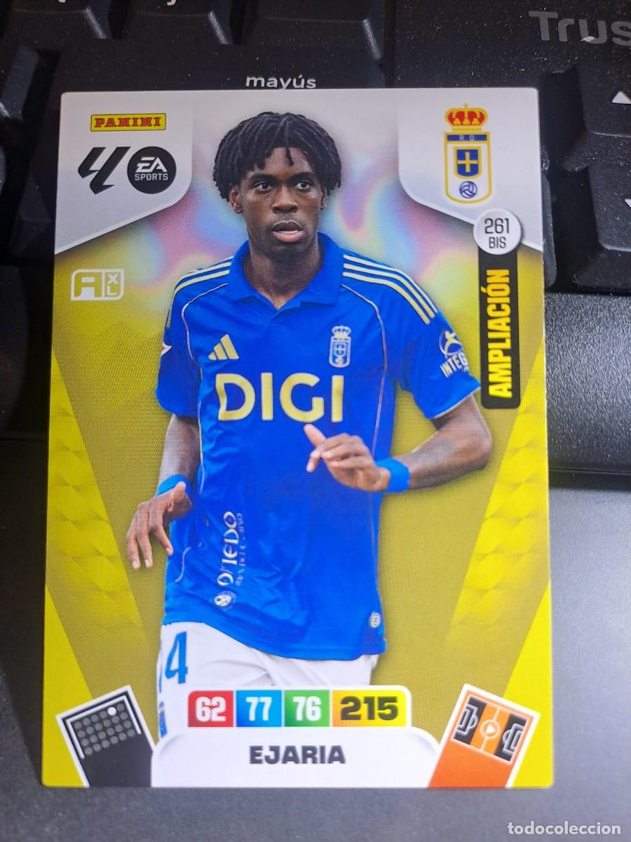 Coleccionismo Cromos antiguos: ADRENALYN XL EJARIA 261 BIS AMPLIACION OVIEDO CROMO LIGA 2025 2026 25 26 PANINI