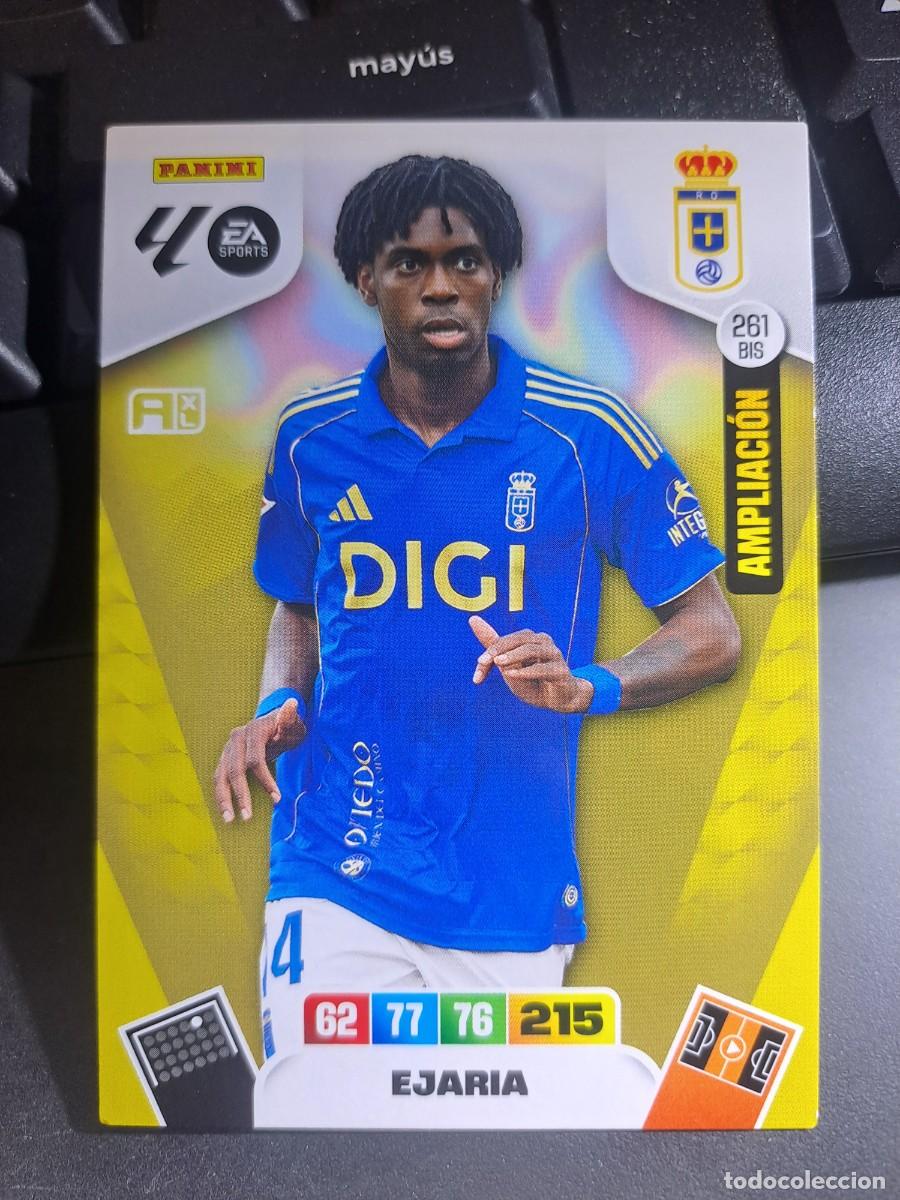 Coleccionismo Cromos antiguos: ADRENALYN XL EJARIA 261 BIS AMPLIACION OVIEDO CROMO LIGA 2025 2026 25 26 PANINI