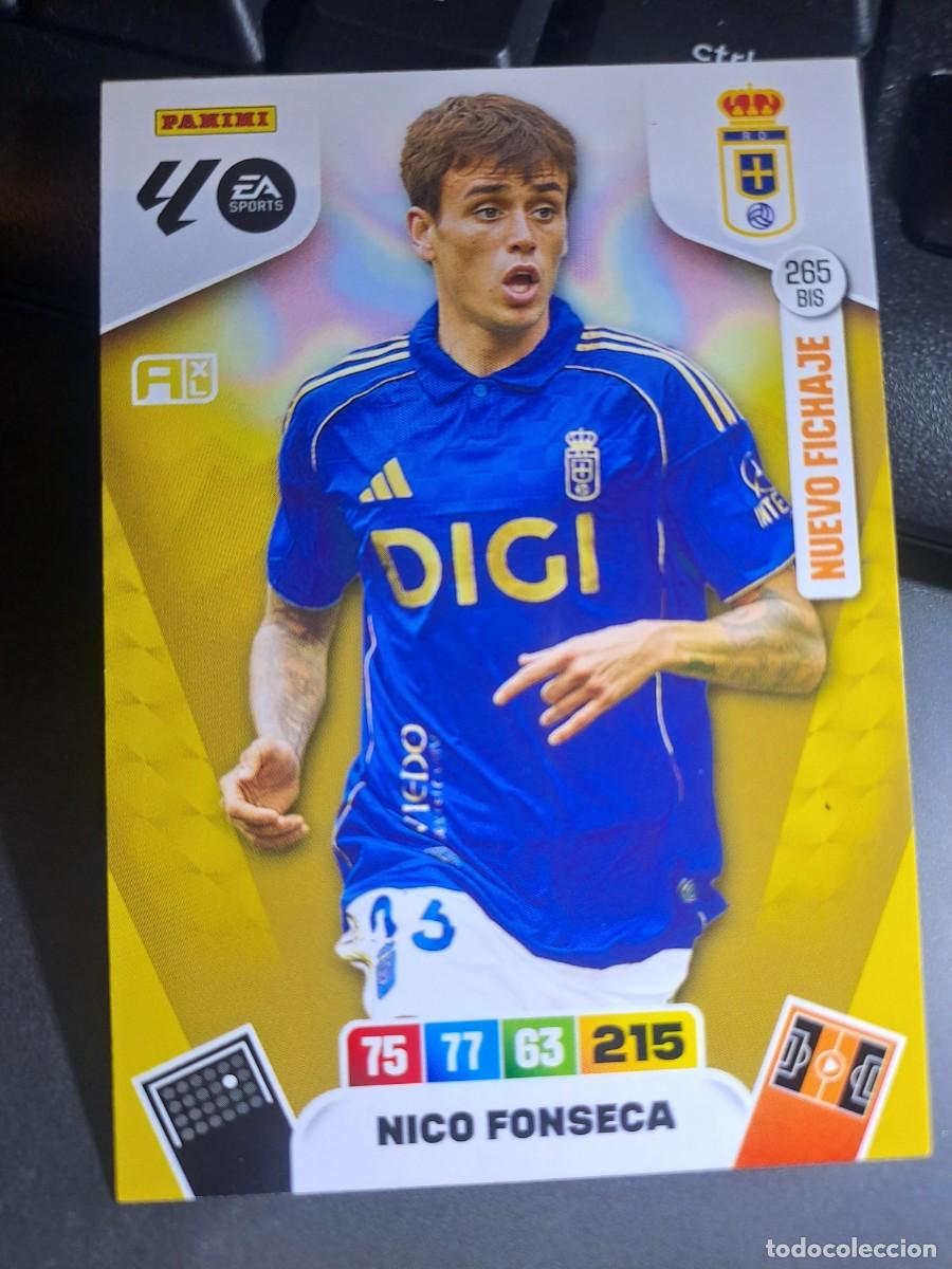 Coleccionismo Cromos antiguos: ADRENALYN XL NICO FONSECA 265 BIS NUEVO FICHAJE OVIEDO CROMO LIGA 2025 2026 25 26 PANINI
