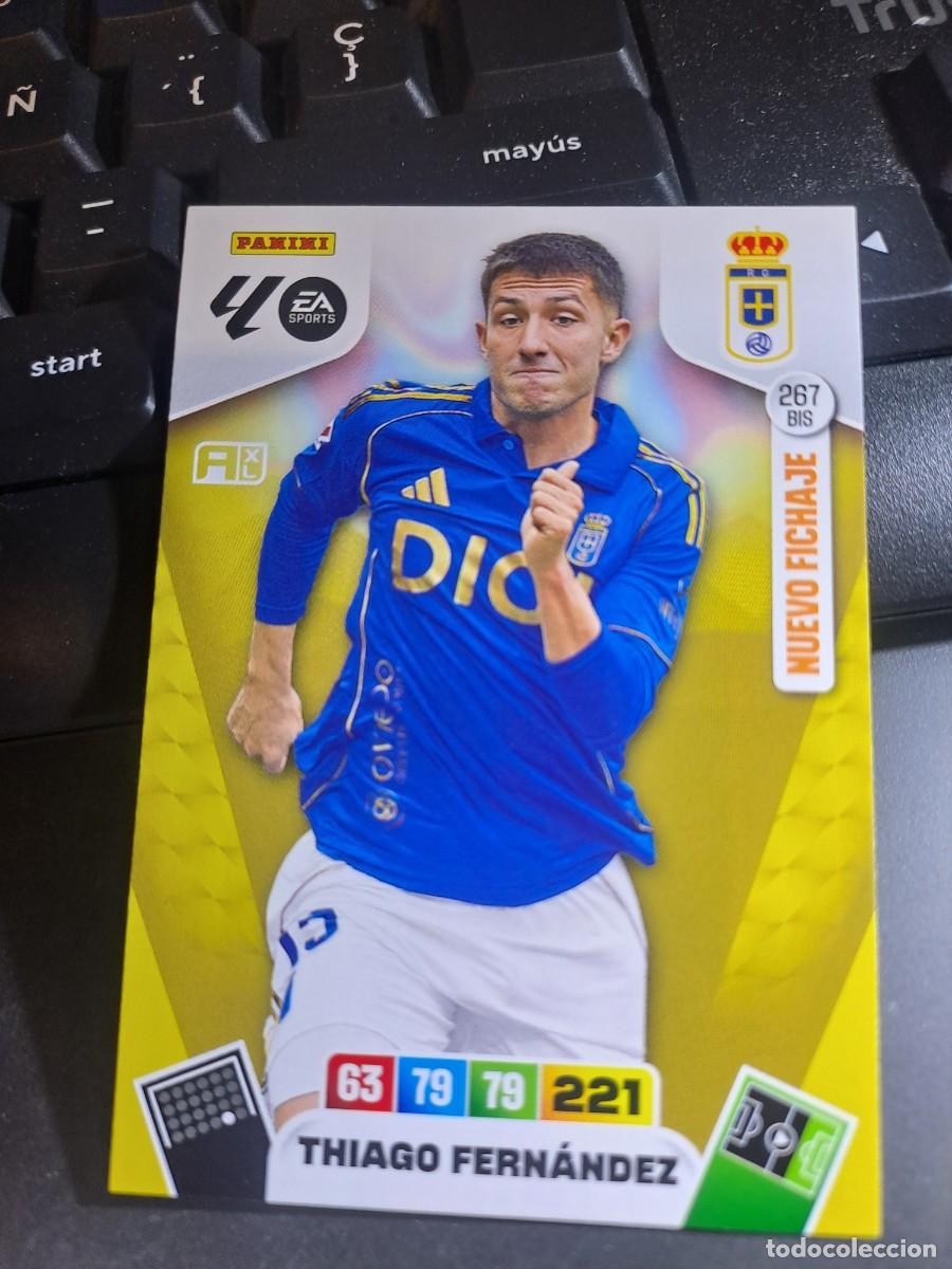 Coleccionismo Cromos antiguos: ADRENALYN XL THIAGO FERNANDEZ 267 BIS NUEVO FICHAJE OVIEDO CROMO LIGA 2025 2026 25 26 PANINI