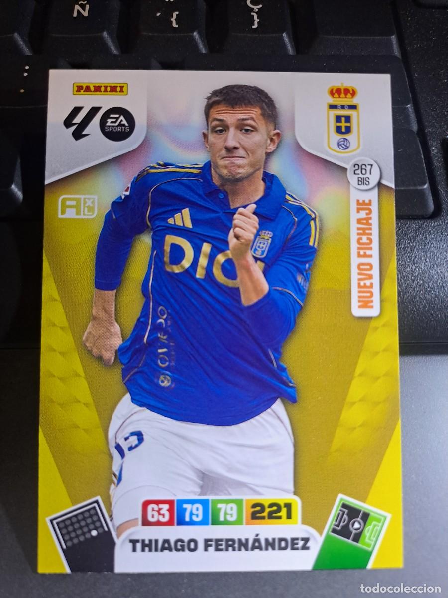 Coleccionismo Cromos antiguos: ADRENALYN XL THIAGO FERNANDEZ 267 BIS NUEVO FICHAJE OVIEDO CROMO LIGA 2025 2026 25 26 PANINI