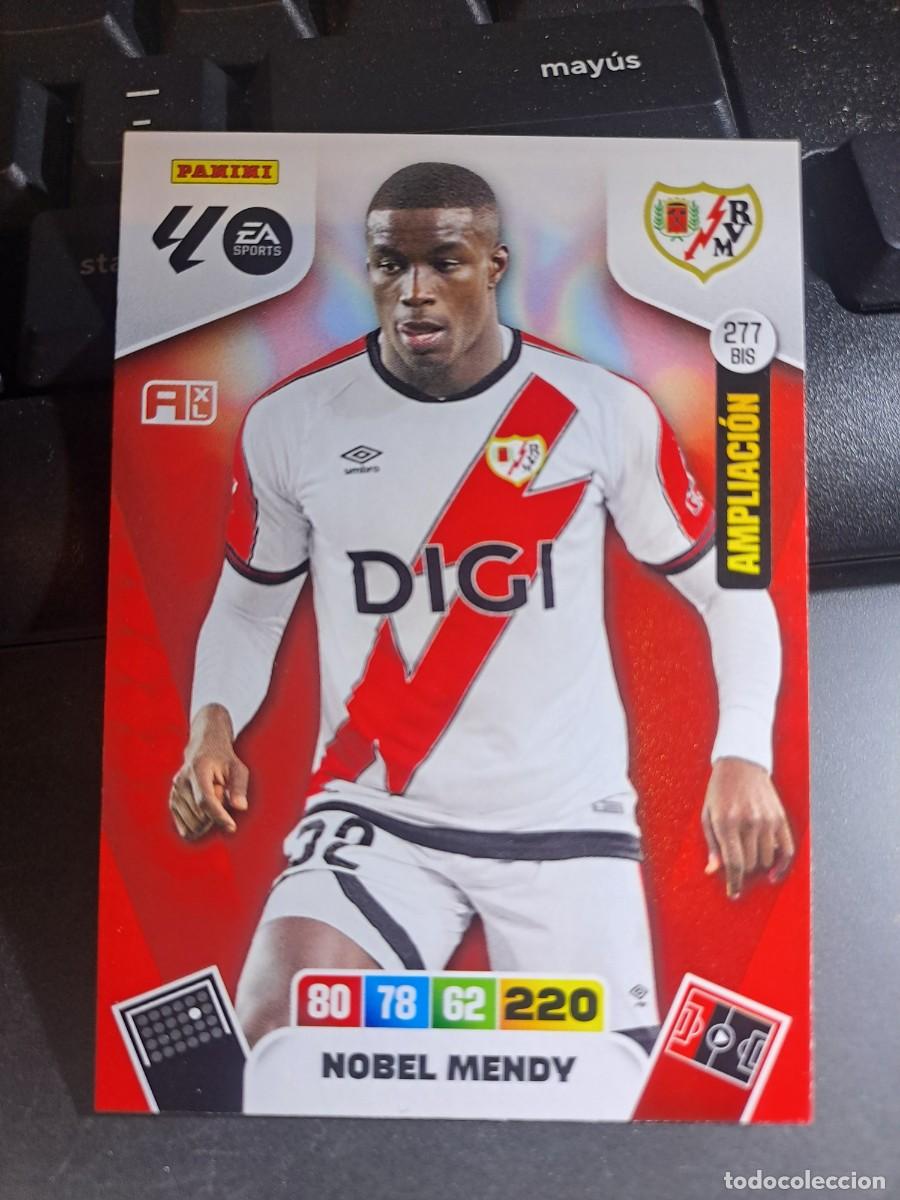 Coleccionismo Cromos antiguos: ADRENALYN XL NOBEL MENDY 277 BIS AMPLIACION RAYO VALLECANO CROMO LIGA 2025 2026 25 26 PANINI