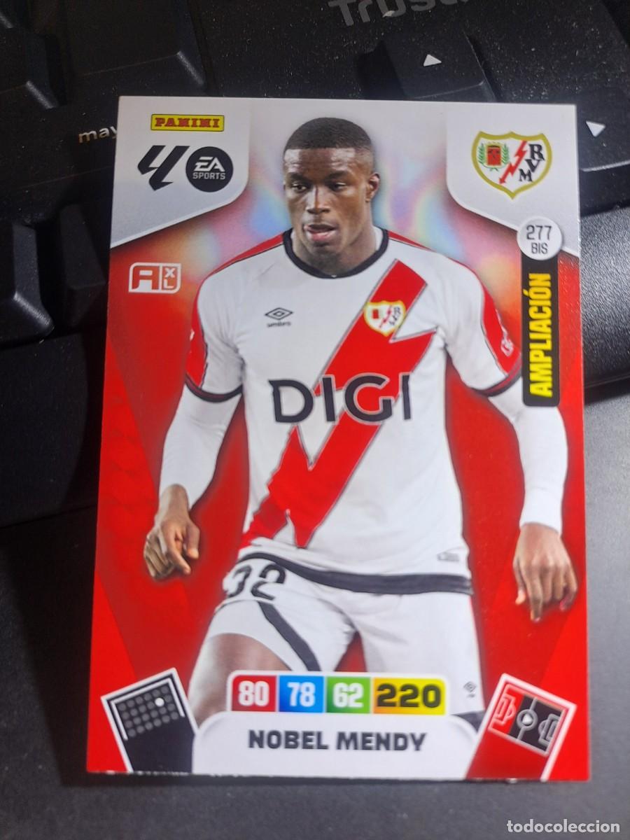 Coleccionismo Cromos antiguos: ADRENALYN XL NOBEL MENDY 277 BIS AMPLIACION RAYO VALLECANO CROMO LIGA 2025 2026 25 26 PANINI