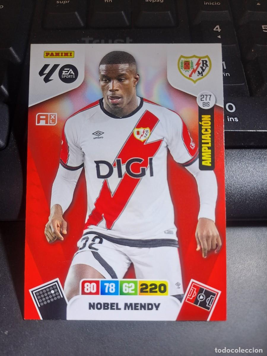 Coleccionismo Cromos antiguos: ADRENALYN XL NOBEL MENDY 277 BIS AMPLIACION RAYO VALLECANO CROMO LIGA 2025 2026 25 26 PANINI