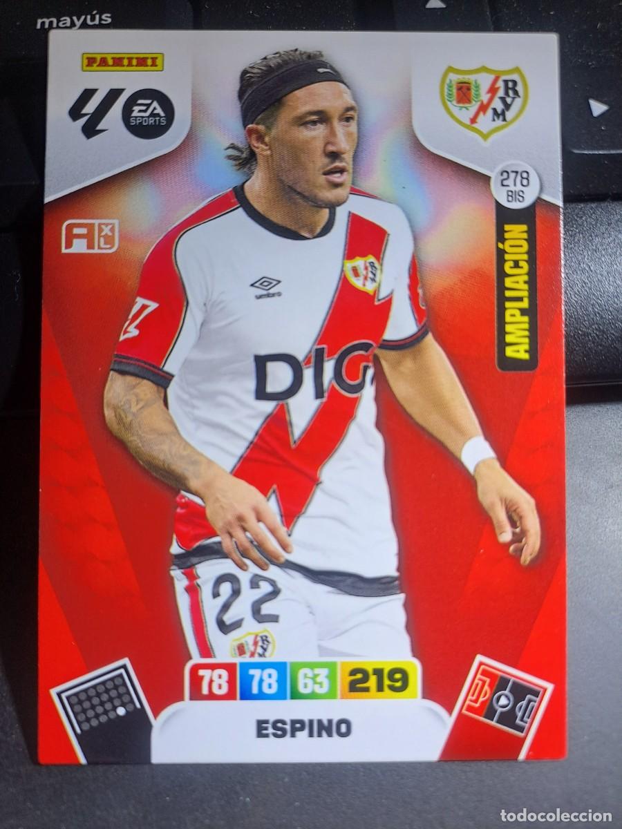 Coleccionismo Cromos antiguos: ADRENALYN XL ESPINO 278 BIS AMPLIACION RAYO VALLECANO CROMO LIGA 2025 2026 25 26 PANINI