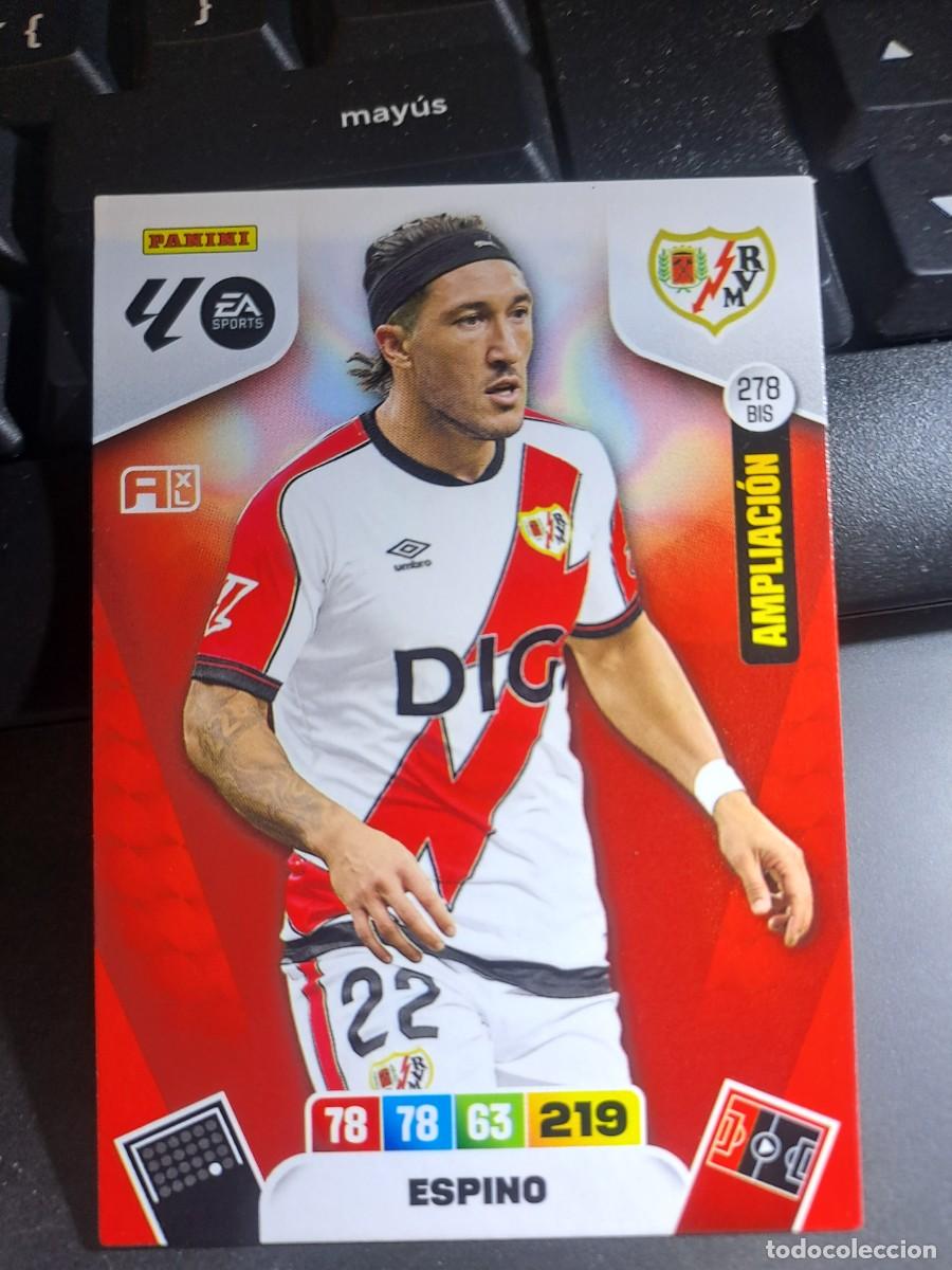 Coleccionismo Cromos antiguos: ADRENALYN XL ESPINO 278 BIS AMPLIACION RAYO VALLECANO CROMO LIGA 2025 2026 25 26 PANINI