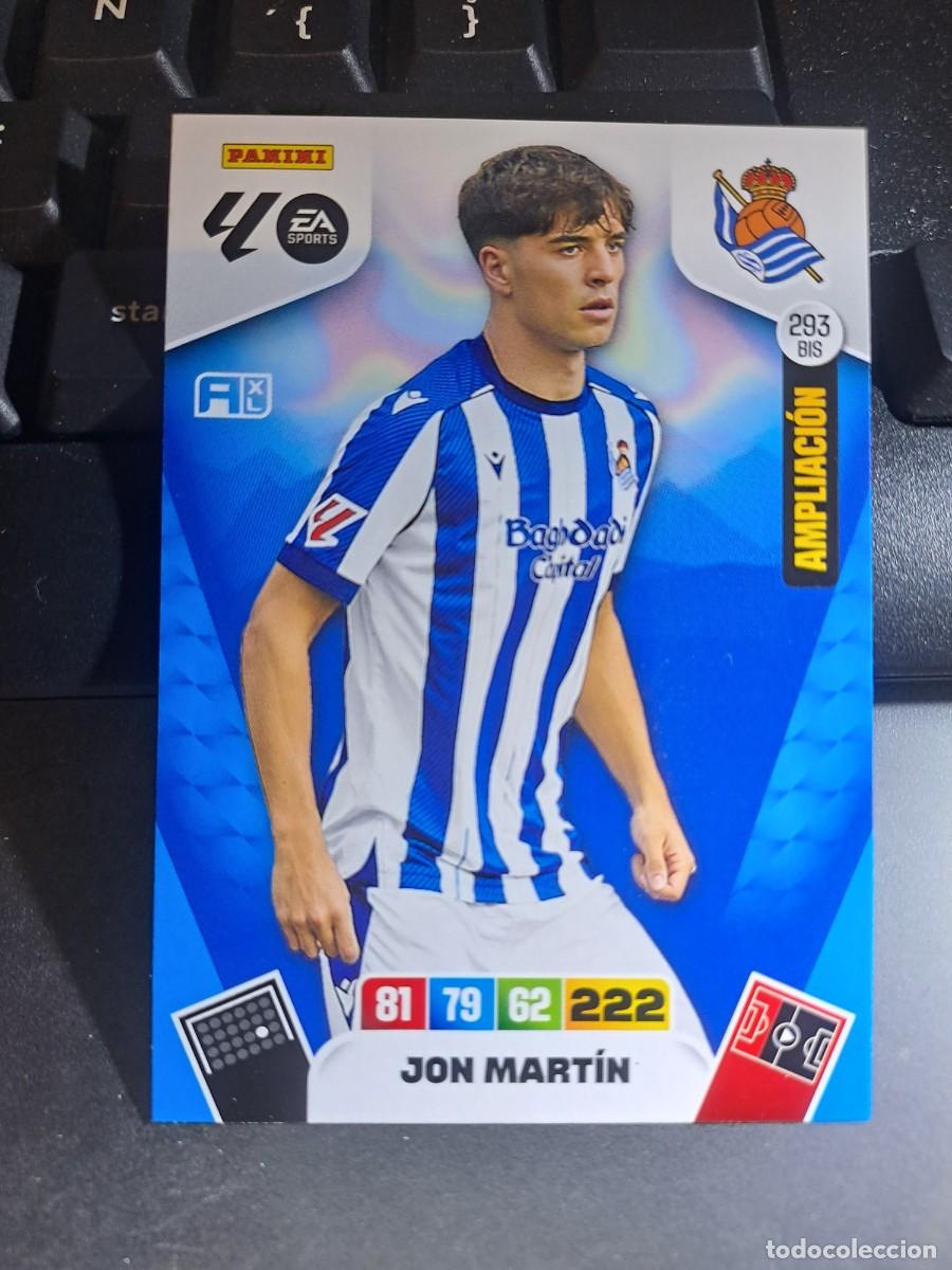 Coleccionismo Cromos antiguos: ADRENALYN XL JON MARTIN 293 BIS AMPLIACION REAL SOCIEDAD CROMO LIGA 2025 2026 25 26 PANINI