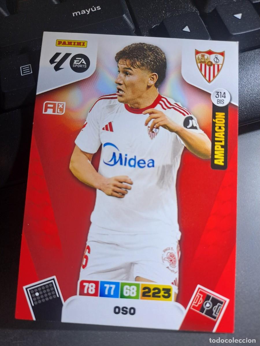 Coleccionismo Cromos antiguos: ADRENALYN XL OSO 314 BIS AMPLIACION SEVILLA CROMO LIGA 2025 2026 25 26 PANINI