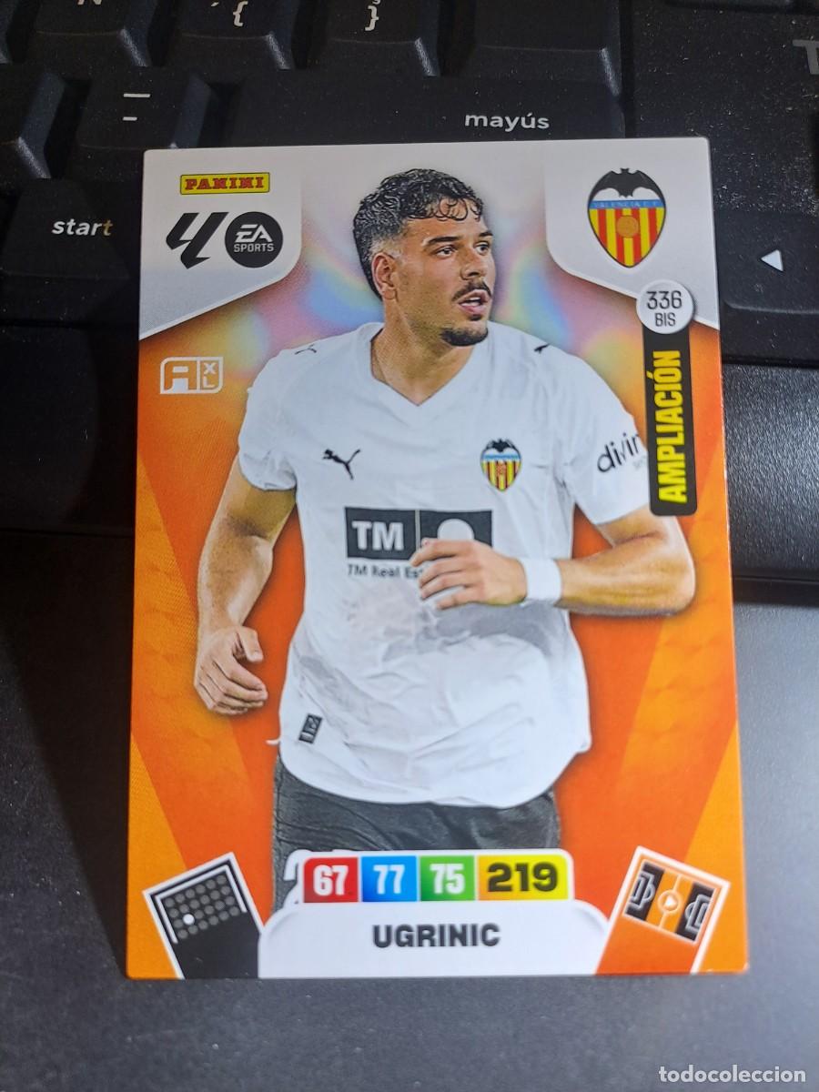 Coleccionismo Cromos antiguos: ADRENALYN XL UGRINIC 336 BIS AMPLIACION VALENCIA CROMO LIGA 2025 2026 25 26 PANINI