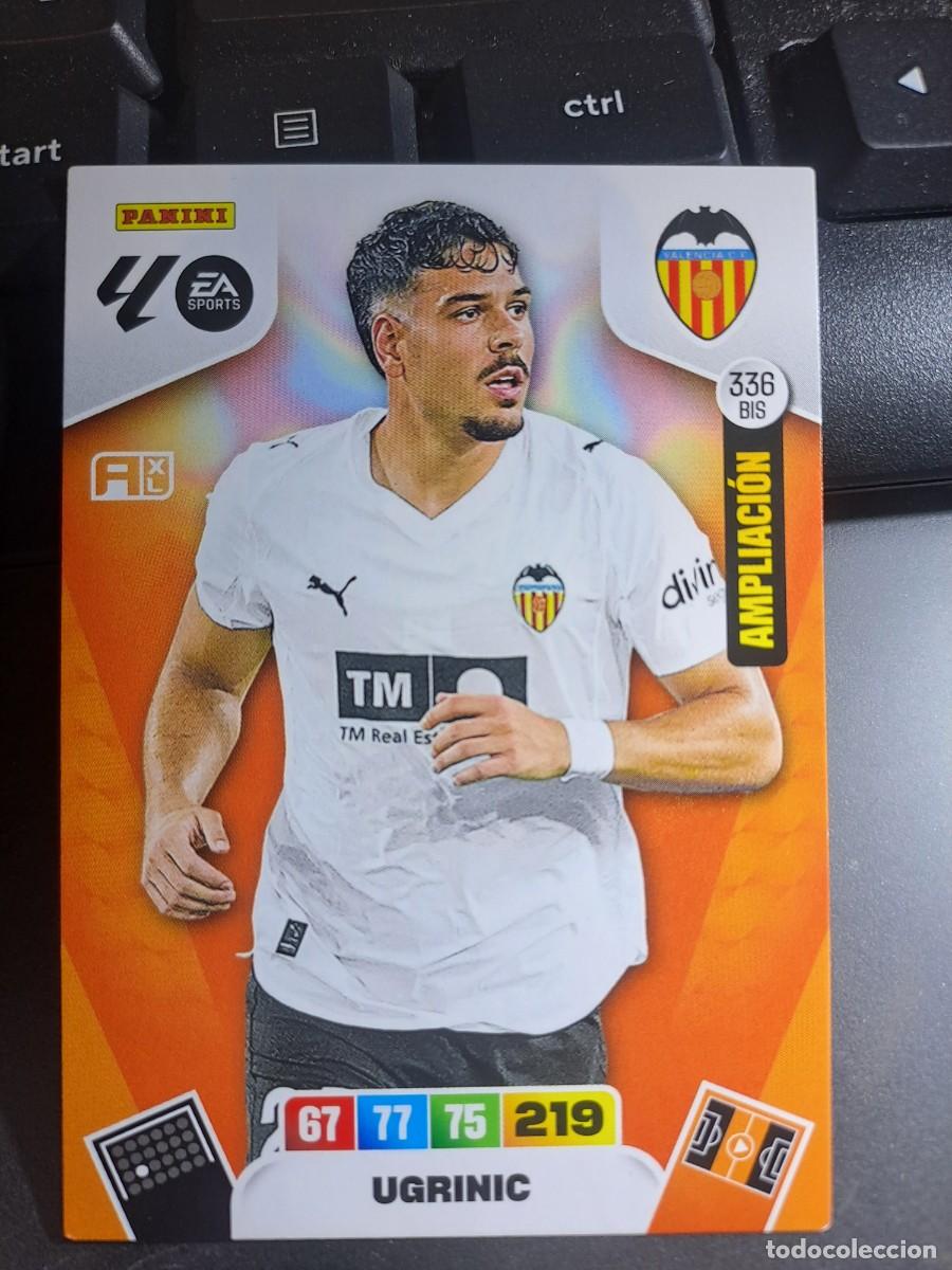Coleccionismo Cromos antiguos: ADRENALYN XL UGRINIC 336 BIS AMPLIACION VALENCIA CROMO LIGA 2025 2026 25 26 PANINI