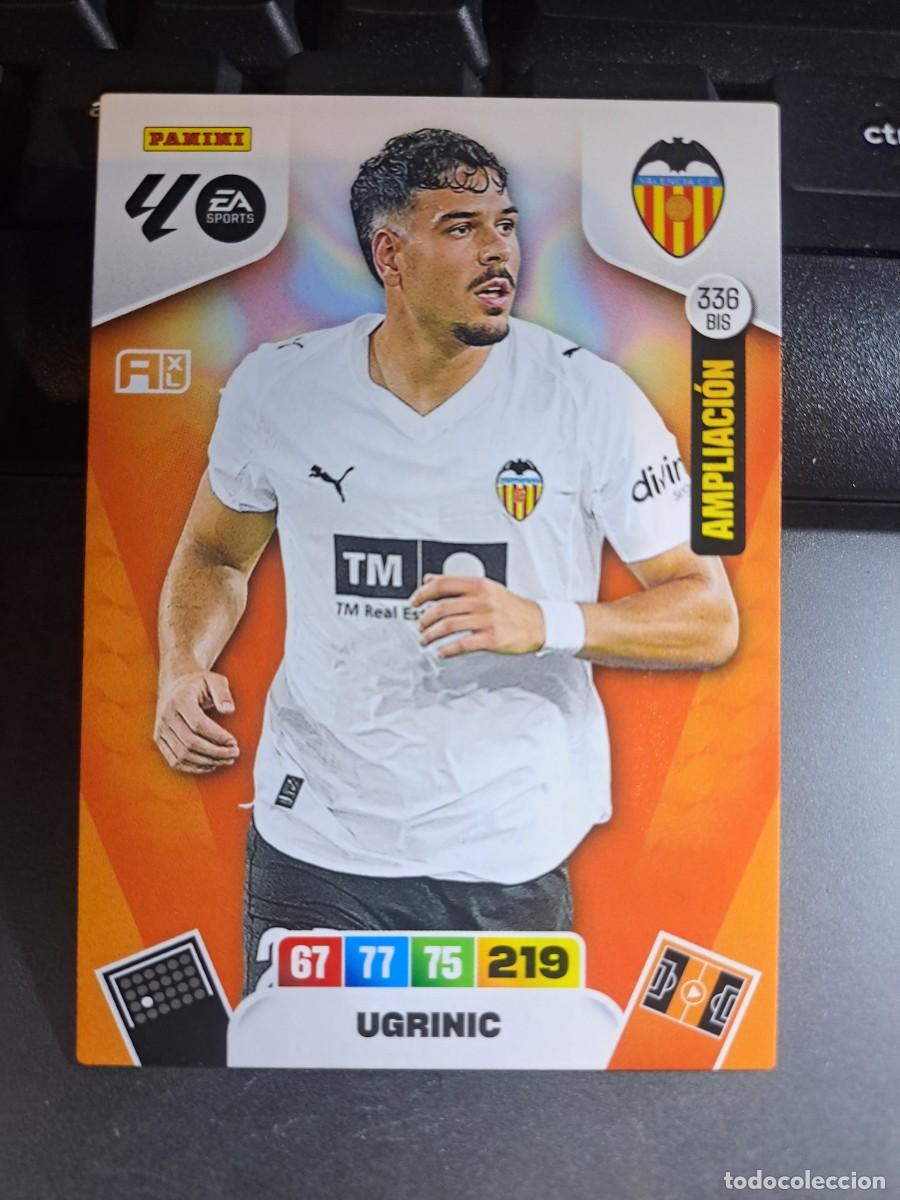 Coleccionismo Cromos antiguos: ADRENALYN XL UGRINIC 336 BIS AMPLIACION VALENCIA CROMO LIGA 2025 2026 25 26 PANINI