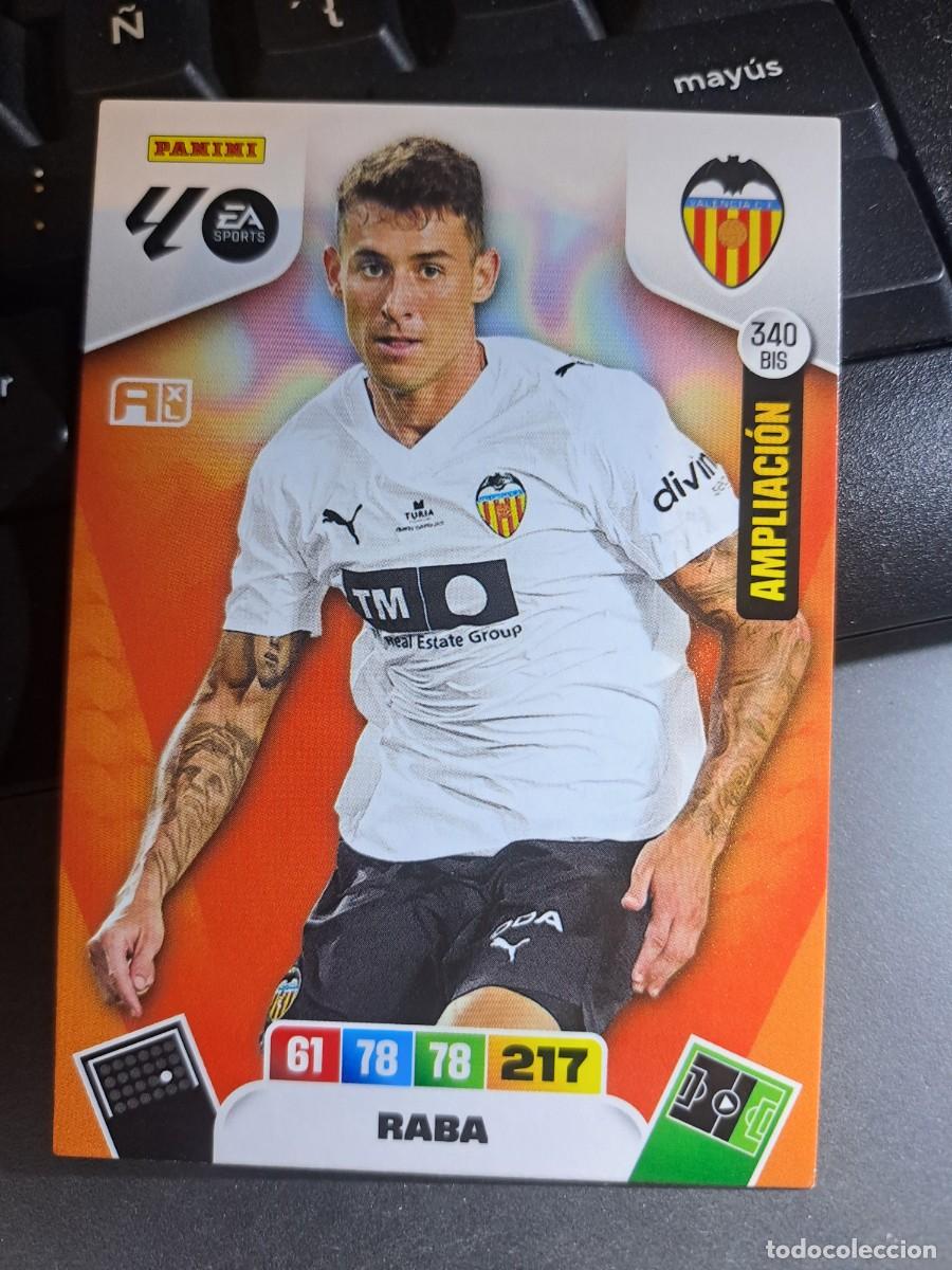 Coleccionismo Cromos antiguos: ADRENALYN XL RABA 340 BIS AMPLIACION VALENCIA CROMO LIGA 2025 2026 25 26 PANINI