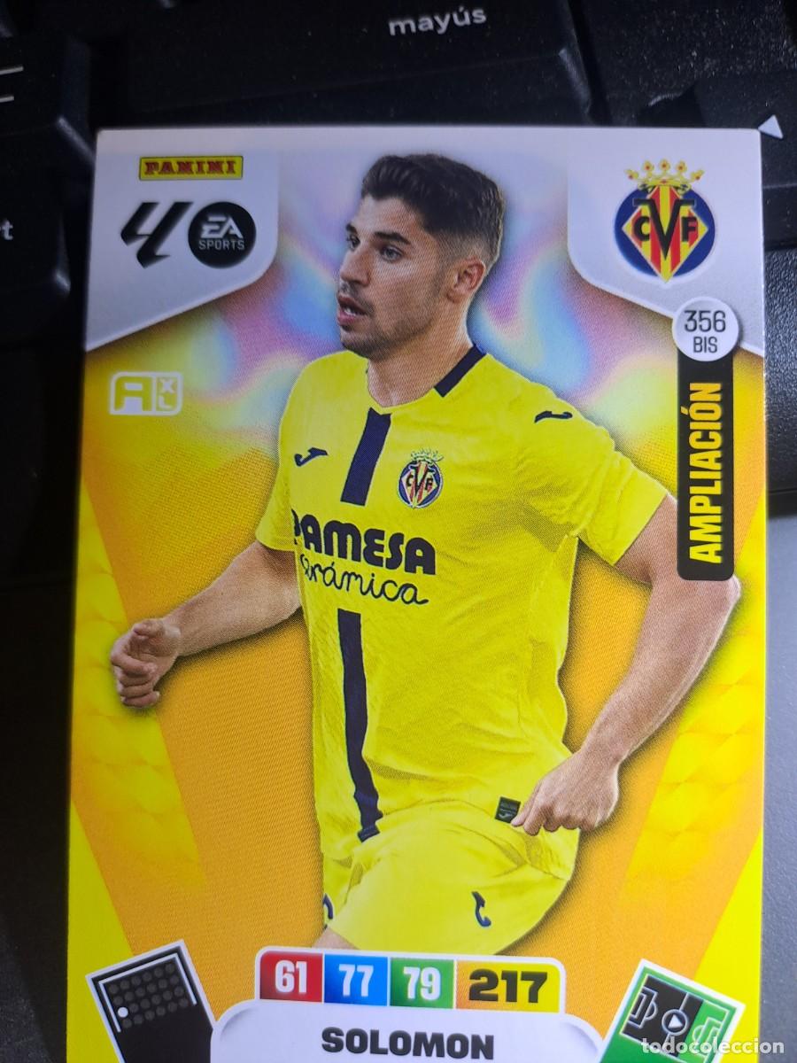 Coleccionismo Cromos antiguos: ADRENALYN XL SOLOMON 356 BIS AMPLIACION VILLARREAL CROMO LIGA 2025 2026 25 26 PANINI