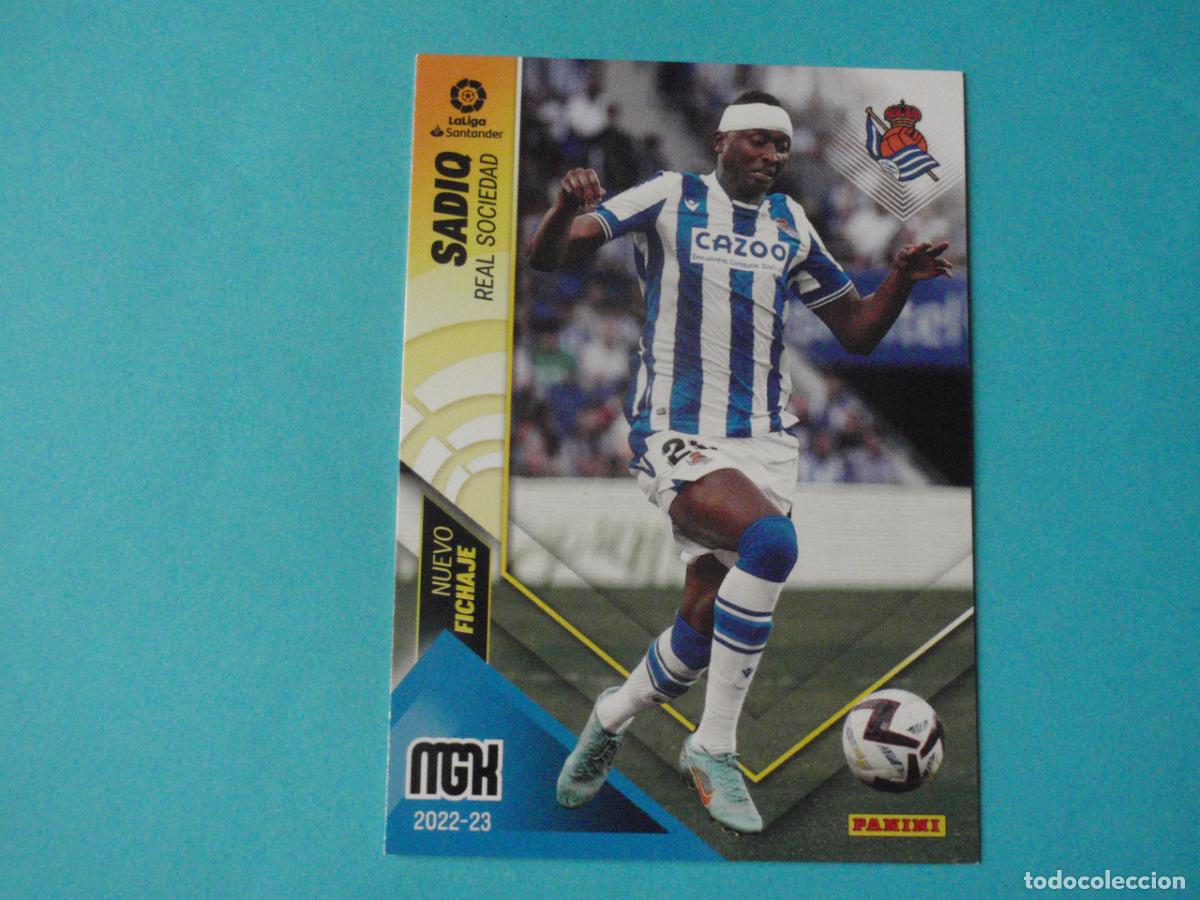 Coleccionismo Cromos antiguos: 487 SADIQ Real Sociedad NUEVO FICHAJE. Trading card MGK Megacracks LA LIGA 2022 2023 Panini. 22 23