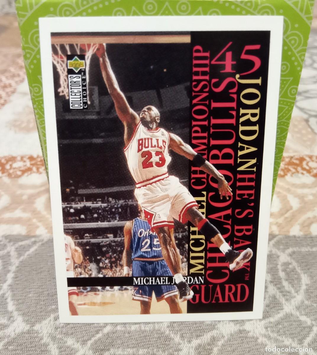 Coleccionismo Cromos antiguos: CROMO PEGATINA MJ STICKER UPPER DECK 1995 MICHAEL JORDAN #9 95-96 HE'S BACK CHICAGO BULLS NUEVO
