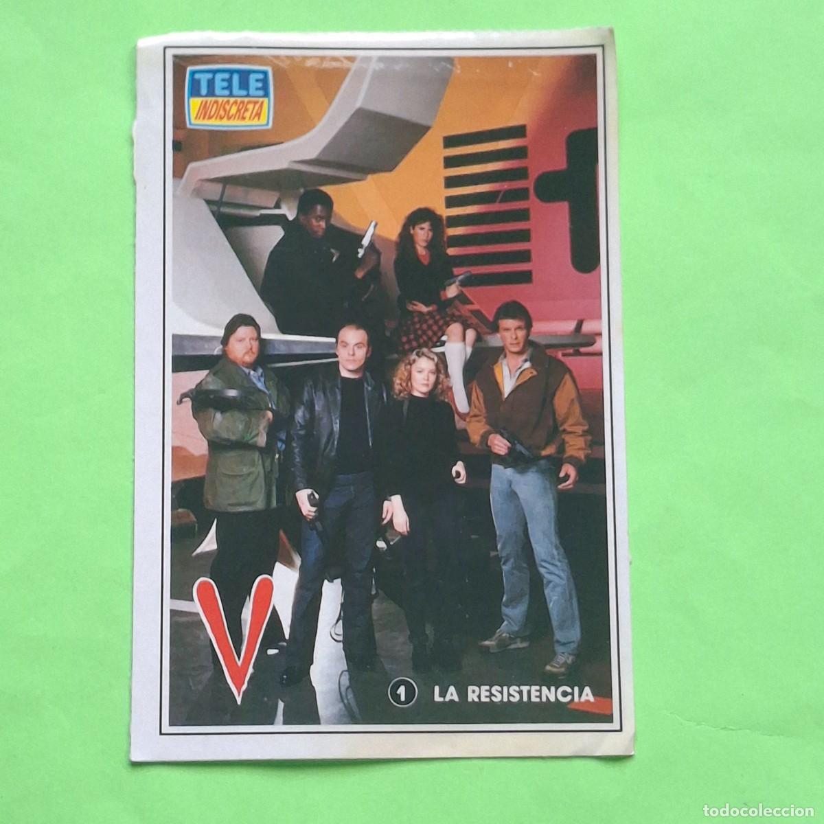 Coleccionismo Cromos antiguos: TELE INDISCRETA - SERIE V VISITANTES N&ordm; 1 - LA RESISTENCIA - CROMO PEGATINA ADHESIVO