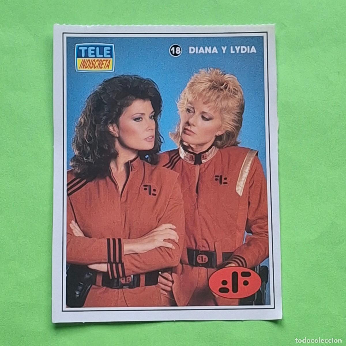 Coleccionismo Cromos antiguos: TELE INDISCRETA - SERIE V VISITANTES N&ordm; 18 - DIANA Y LYDIA - CROMO PEGATINA ADHESIVO