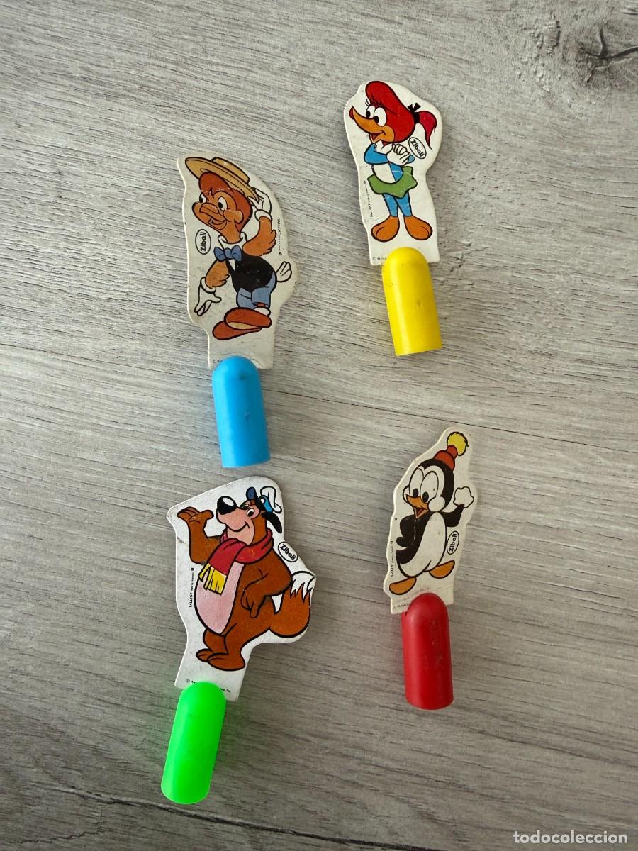 Coleccionismo Cromos antiguos: 4 capuchas distintas El P&aacute;jaro Loco de Zibali