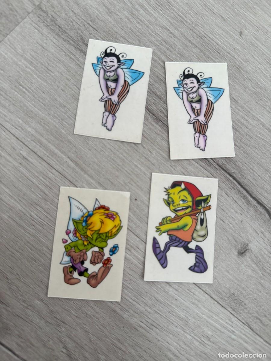 Coleccionismo Cromos antiguos: 4 cromos Bio-Duendes de Tronkito - Panrico