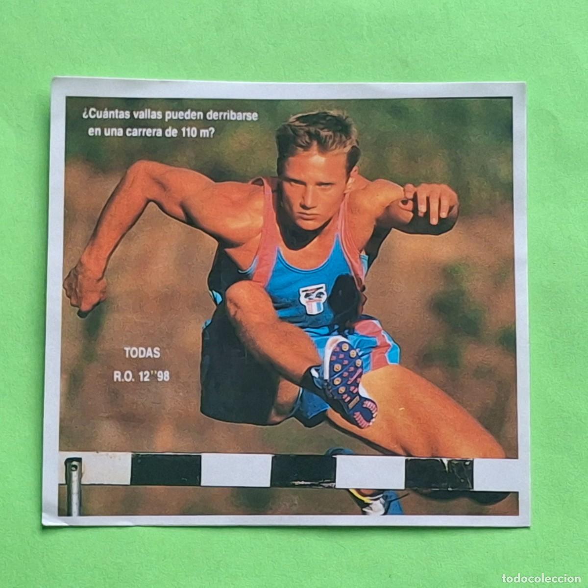Collezionismo Figurine antiche: DANONE - RECORDS OLIMPICOS N&ordm; 8 - ATLETISMO SALTO VALLAS - CROMO PEGATINA ADHESIVO