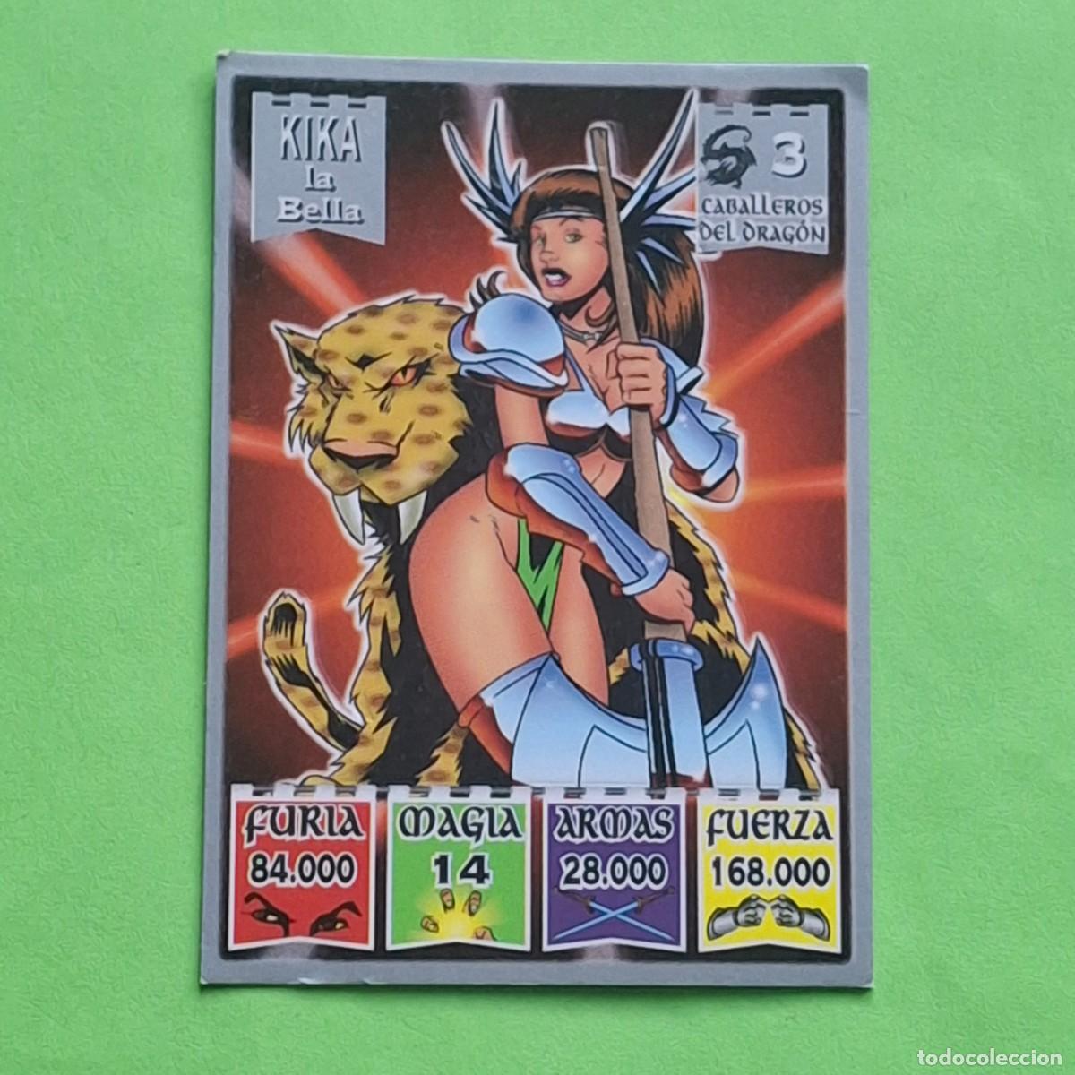 Collectionnisme Cartes &agrave; collectionner anciennes: BOLLYCAO - BOLLY KAOS - THE LEGEND - CABALLEROS DEL DRAGON N&ordm; 3 - KIKA LA BELLA