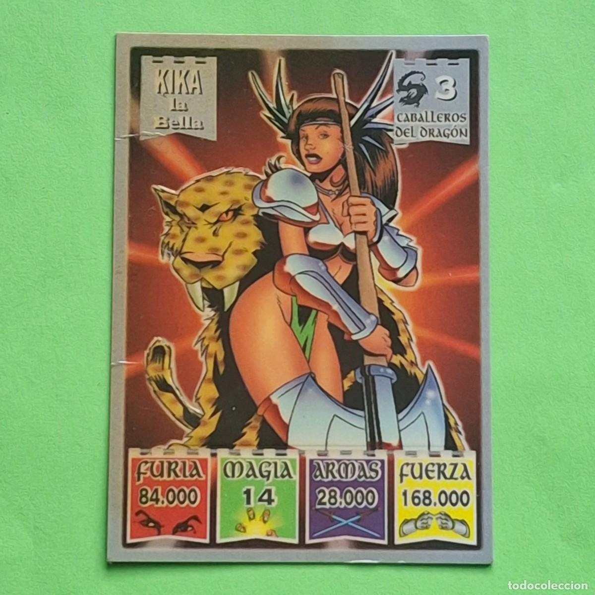 Collectionnisme Cartes &agrave; collectionner anciennes: BOLLYCAO - BOLLY KAOS - THE LEGEND - CABALLEROS DEL DRAGON N&ordm; 3 - KIKA LA BELLA - DEFECTUOSO