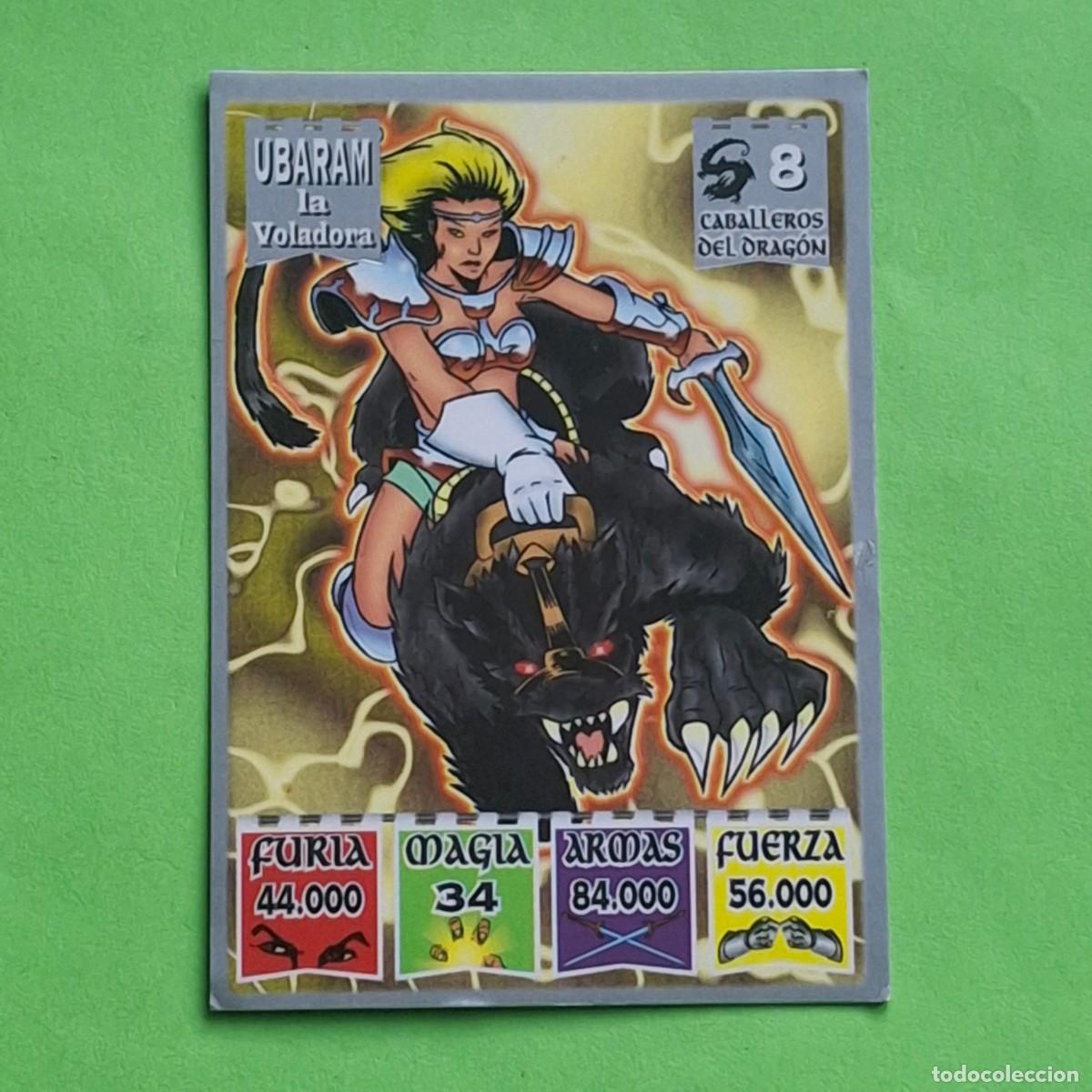 Colecionismo Cromos antigos: BOLLYCAO - BOLLY KAOS - THE LEGEND - CABALLEROS DEL DRAGON N&ordm; 8 - UBARAM LA VOLADORA