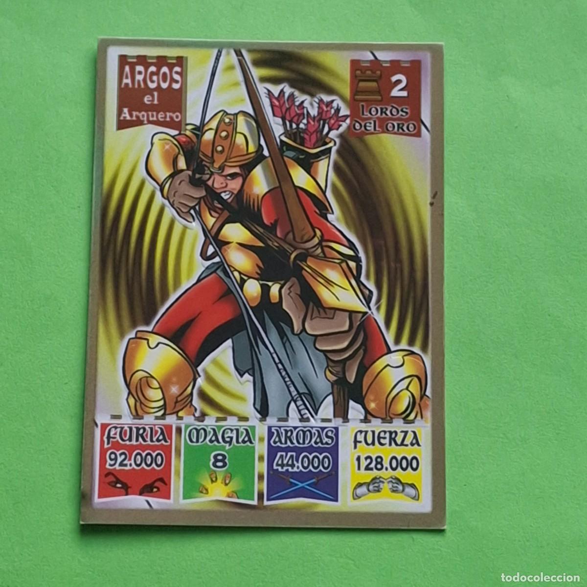 Coleccionismo Cromos antiguos: BOLLYCAO - BOLLY KAOS - THE LEGEND - LORDS DEL ORO N&ordm; 2 - ARGOS EL ARQUERO
