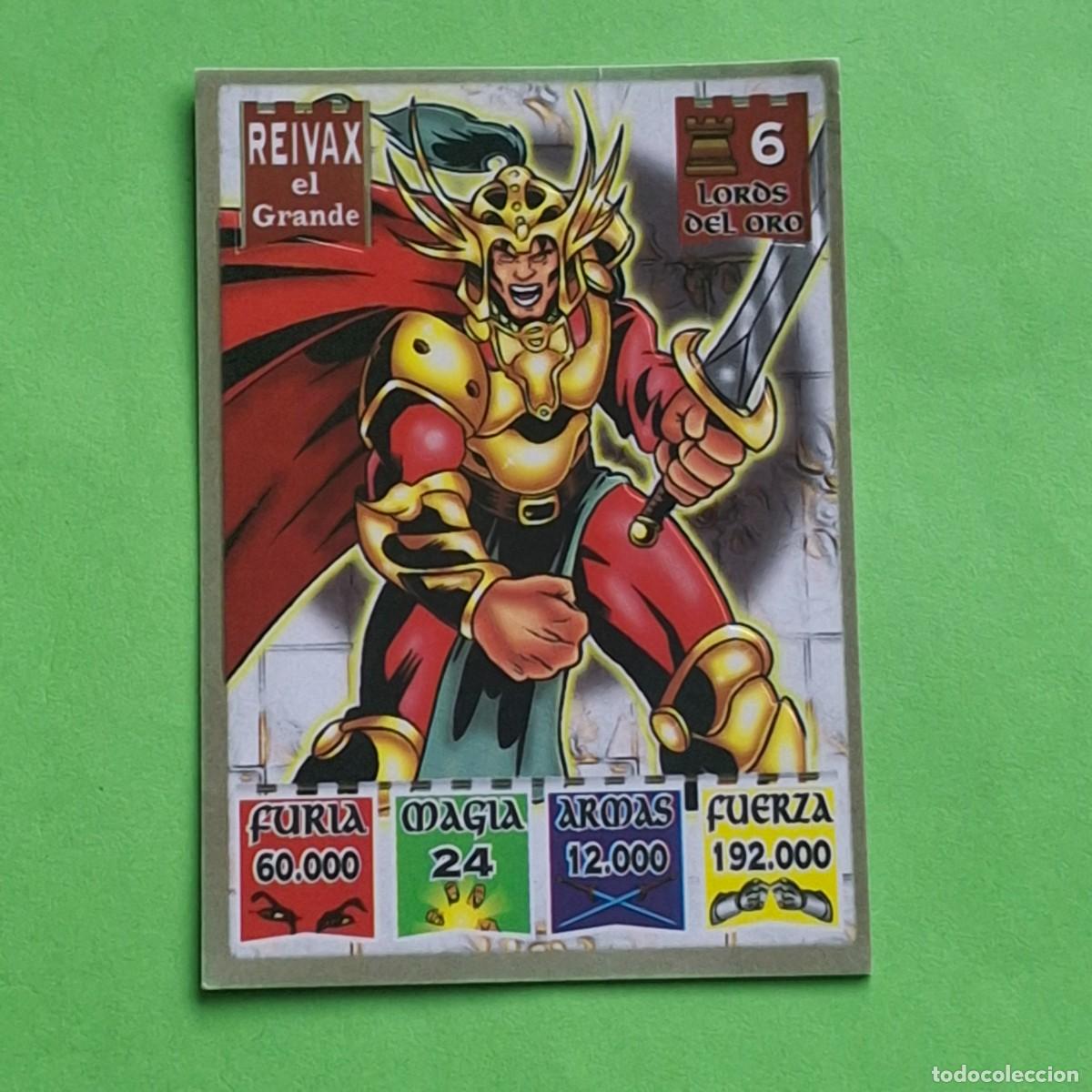 Coleccionismo Cromos antiguos: BOLLYCAO - BOLLY KAOS - THE LEGEND - LORDS DEL ORO N&ordm; 6 - REIVAX EL GRANDE