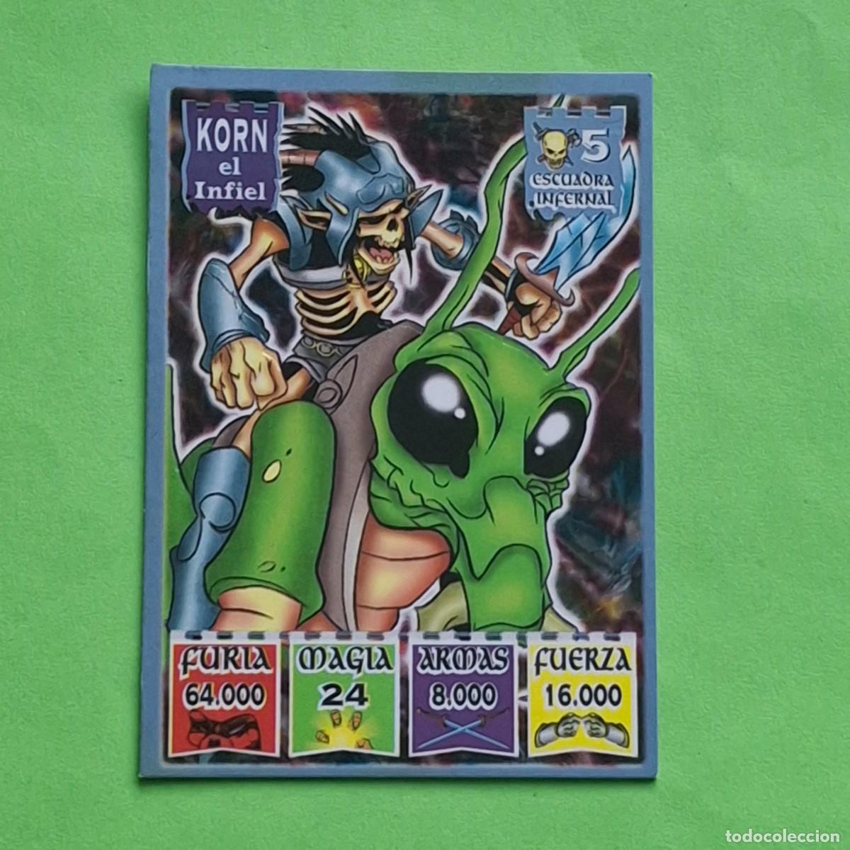 Coleccionismo Cromos antiguos: BOLLYCAO - BOLLY KAOS - THE LEGEND - ESCUADRA INFERNAL N&ordm; 5 - KORN EL INFIEL
