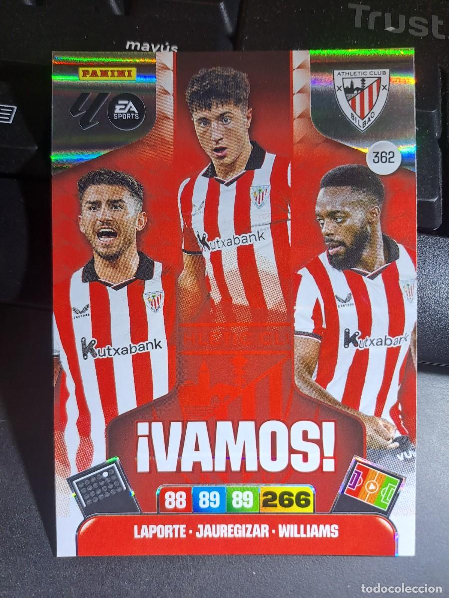 Coleccionismo Cromos antiguos: ADRENALYN XL LAPORTE JAUREGIZAR WILLIAMS VAMOS 362 ATHLETIC CLUB BILBAO LIGA 2025 2026 25 26 PANINI