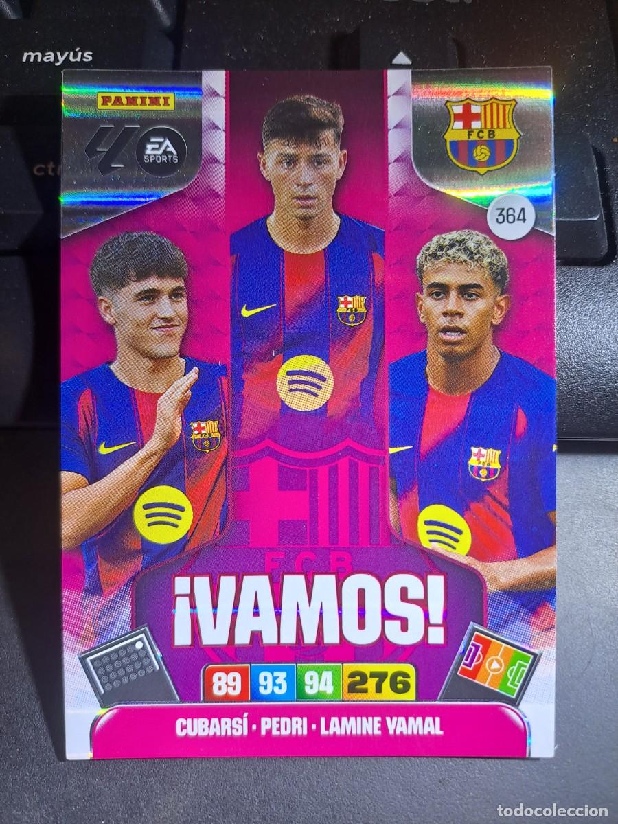 Coleccionismo Cromos antiguos: ADRENALYN XL CUBARSI PEDRI LAMINE YAMAL VAMOS 364 BARCELONA CROMO LIGA 2025 2026 25 26 PANINI