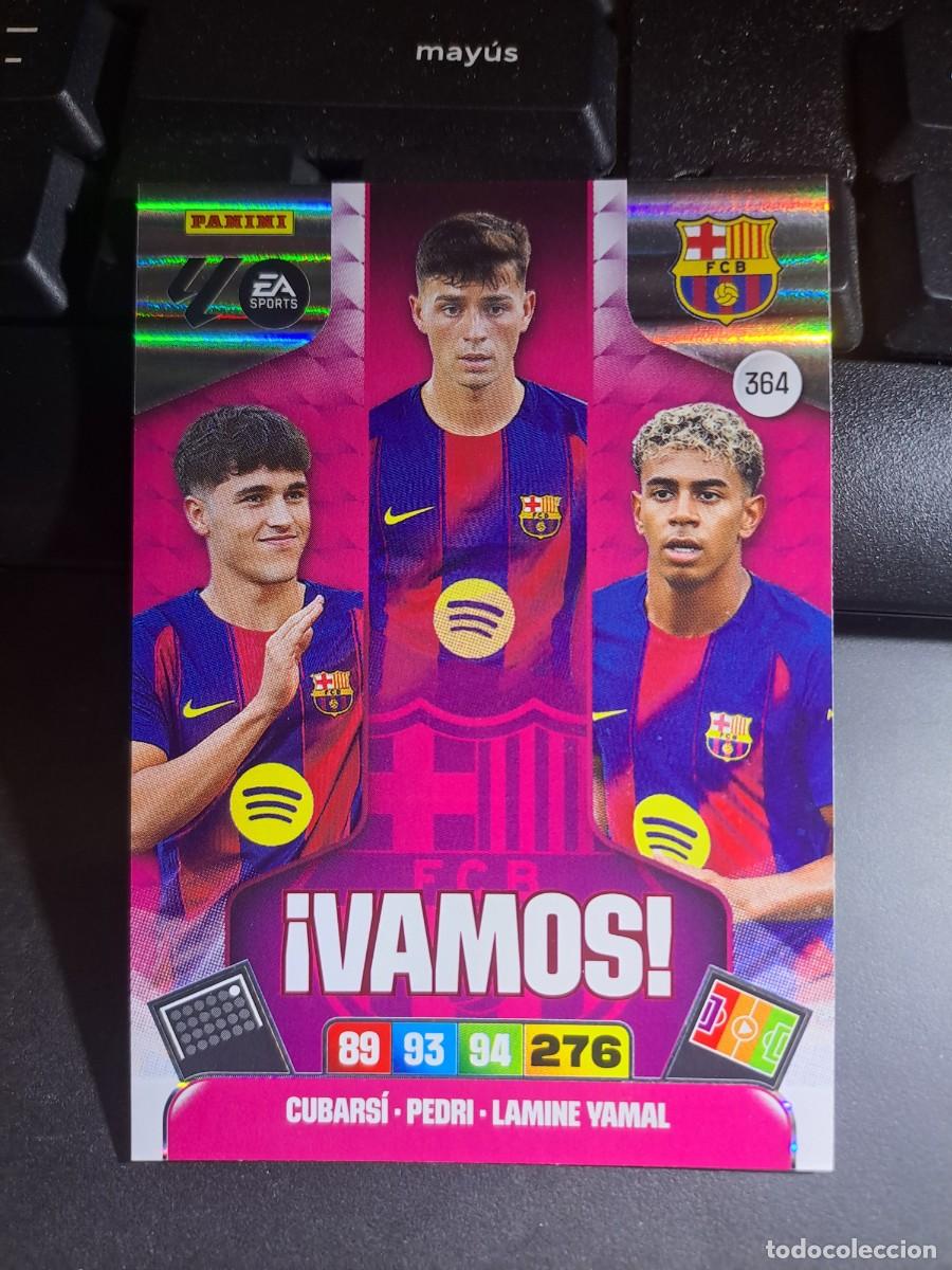 Coleccionismo Cromos antiguos: ADRENALYN XL CUBARSI PEDRI LAMINE YAMAL VAMOS 364 BARCELONA CROMO LIGA 2025 2026 25 26 PANINI