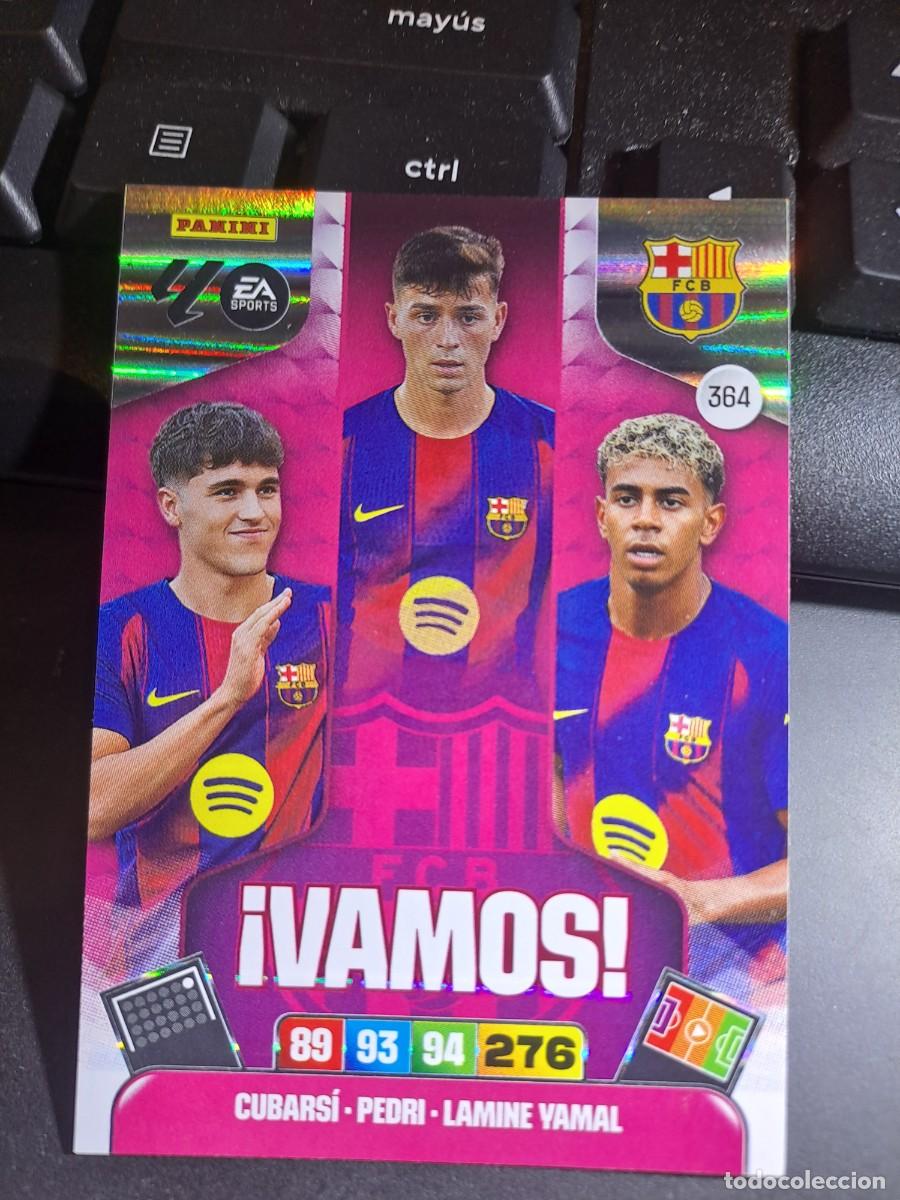 Coleccionismo Cromos antiguos: ADRENALYN XL CUBARSI PEDRI LAMINE YAMAL VAMOS 364 BARCELONA CROMO LIGA 2025 2026 25 26 PANINI