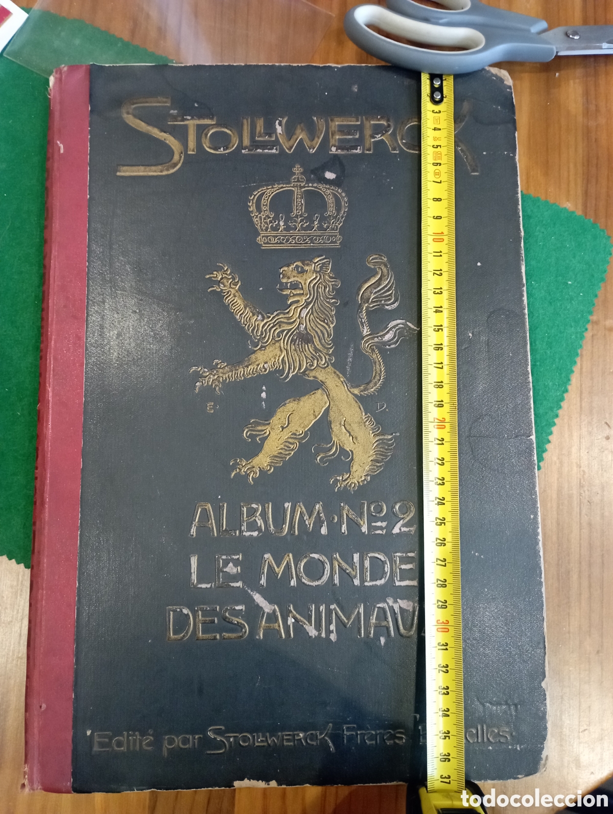 Coleccionismo Cromos antiguos: Album de cromos Stollwerck n&ordm; 2 completo 36 series &rdquo;Le monde des animaux&rdquo; Gran formato