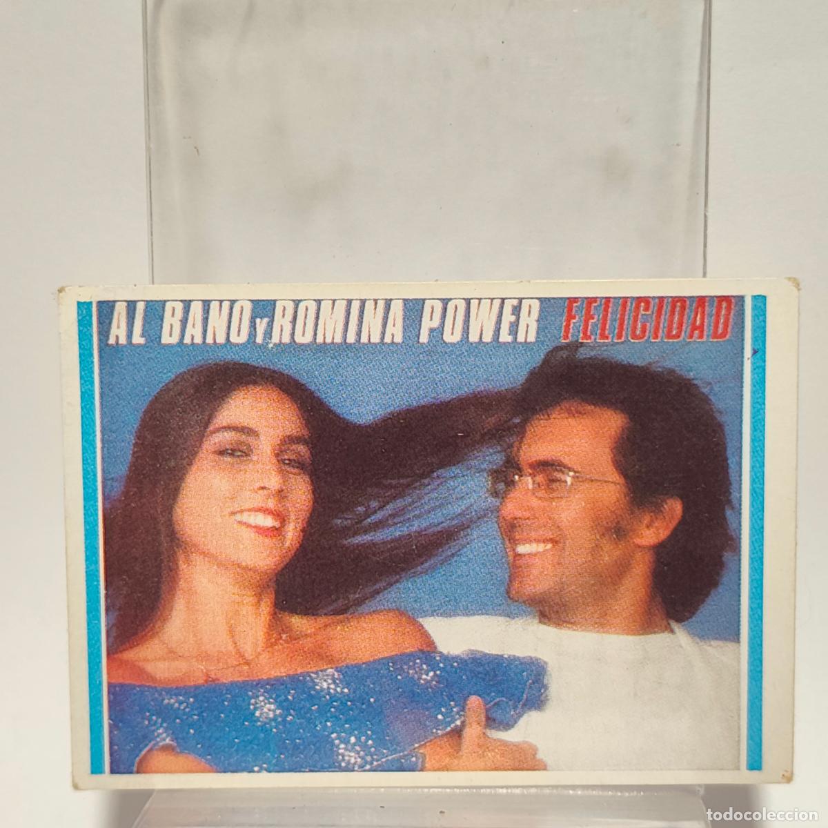 Coleccionismo Cromos antiguos: Cromo SHOW DE ESTRELLAS N&deg; 105 Albano y Romina power felicidad cantantes m&uacute;sica F2