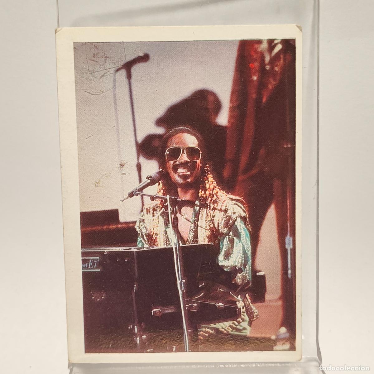 Collezionismo Figurine antiche: Show de estrellas - N&ordm; 73 Stevie Wonder - Editorial Maga A&ntilde;o 1982 - Nunca pegado F2