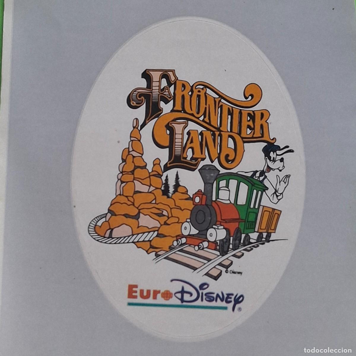 Coleccionismo Cromos antiguos: EURODISNEY EURO DISNEY - FRONTIER LAND - CROMO PEGATINA