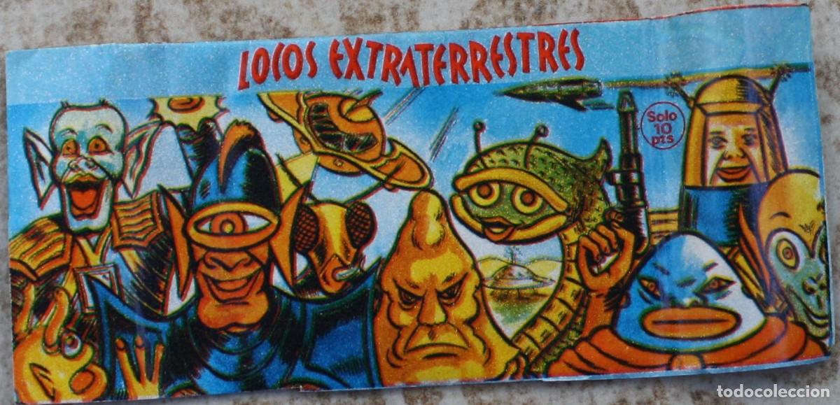 Coleccionismo Cromos antiguos: Sobre de cromos sin abrir Locos Extraterrestres