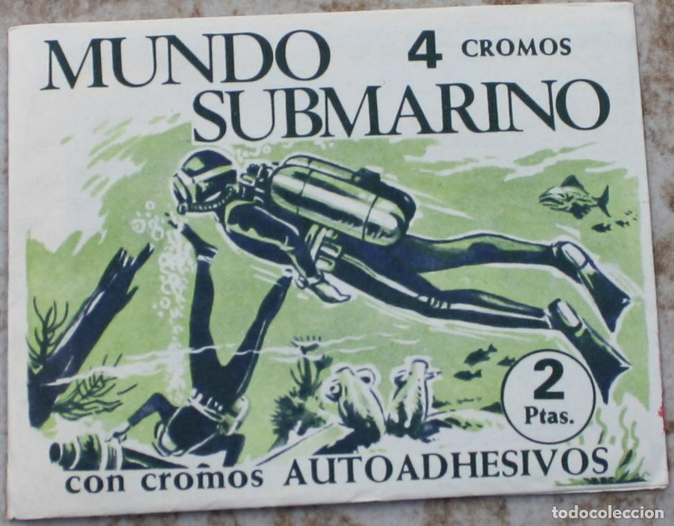 Coleccionismo Cromos antiguos: Sobre de cromos sin abrir Mundo Submarino
