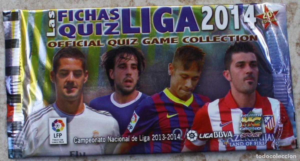 Coleccionismo Cromos antiguos: Sobre de cromos sin abrir Las Fichas Quiz Liga 2014