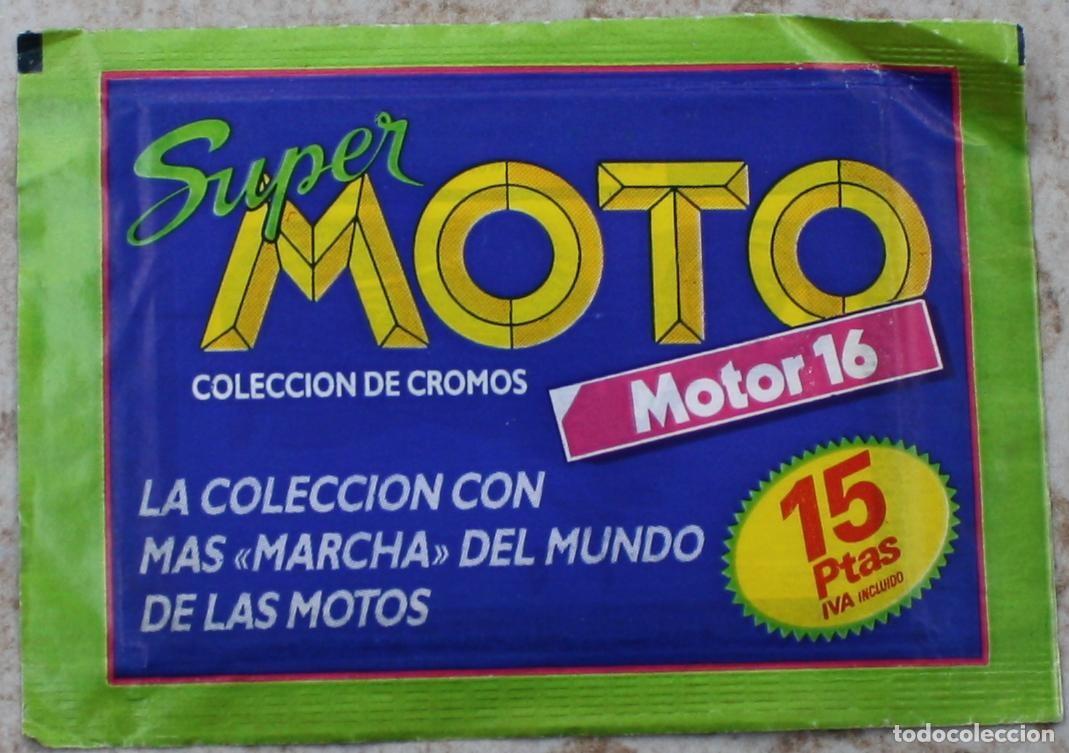 Coleccionismo Cromos antiguos: Sobre de cromos sin abrir Super Moto Motor 16