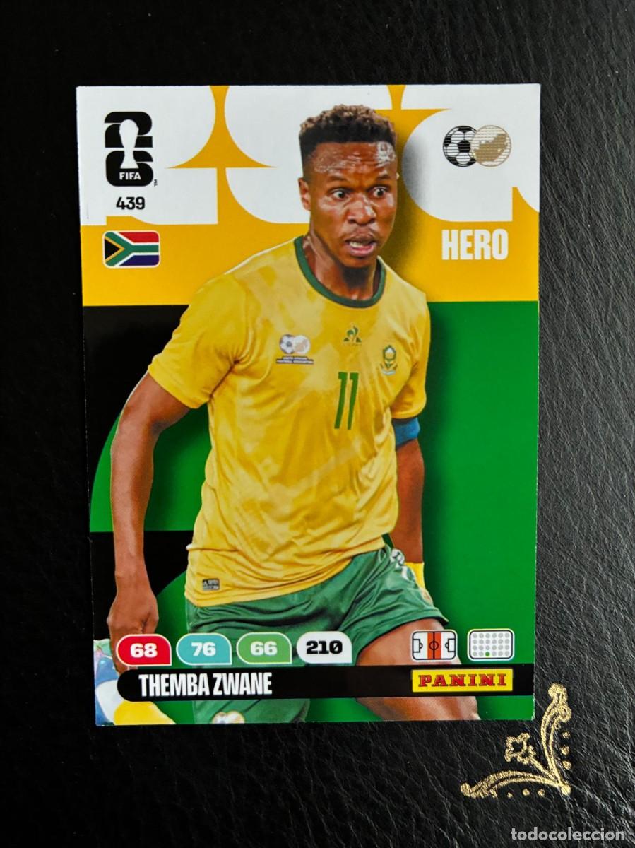 Collectionnisme Cartes &agrave; collectionner anciennes: 439 THEMBA ZWANE SUDAFRICA FIFA WORLD CUP ADRENALYN MUNDIAL 2026 26 PANINI