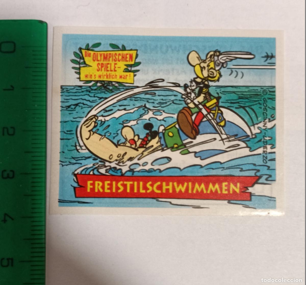 Coleccionismo Cromos antiguos: ferrero estampa sticker cromo nutella asterix escena estampita antigua alemania aleman obelix
