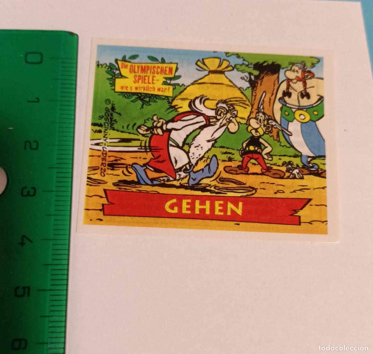 Coleccionismo Cromos antiguos: ferrero estampa sticker cromo nutella asterix escena estampita alemania aleman panoramix obelix