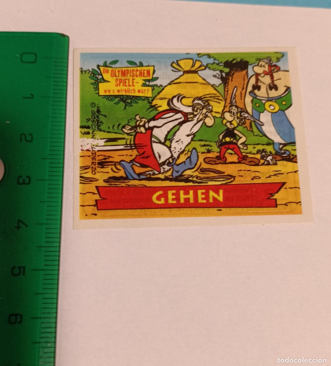 Coleccionismo Cromos antiguos: ferrero estampa sticker cromo nutella asterix escena estampita alemania aleman panoramix obelix