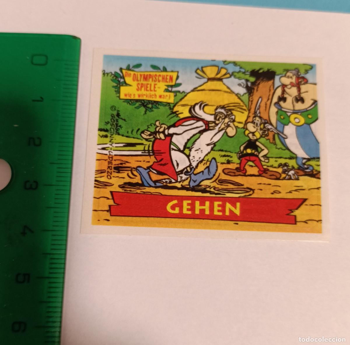 Coleccionismo Cromos antiguos: ferrero estampa sticker cromo nutella asterix escena estampita alemania aleman panoramix obelix